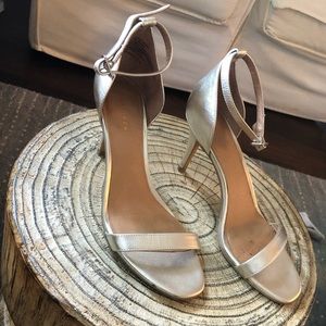 Metallic Gold Strappy Heel